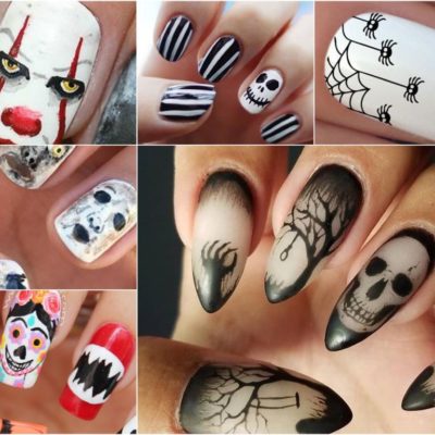Ideas de uñas para Día de muertos